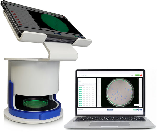 Incucount 300 displayed with a computer.