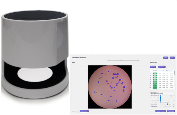 IncuCount IC-75 AI-powered colony counter for small and large microbiology labs