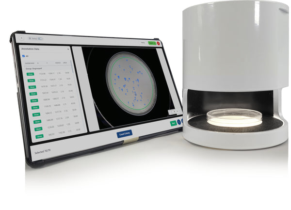 IncuCount RS-IC-150 automated colony
counter — AI-driven accuracy for mid-volume microbiology workflows